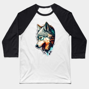 Wolf Painting Baseball T-Shirt